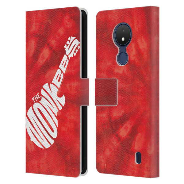 The Monkees Graphics Logo In Red Leather Book Wallet Case Cover For Nokia C21