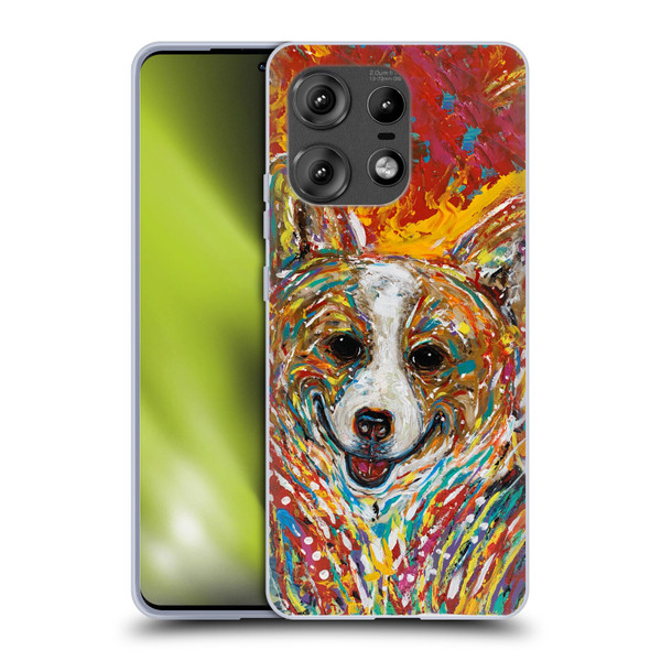 Mad Dog Art Gallery Dog 5 Corgi Soft Gel Case for Motorola Edge 50 Pro