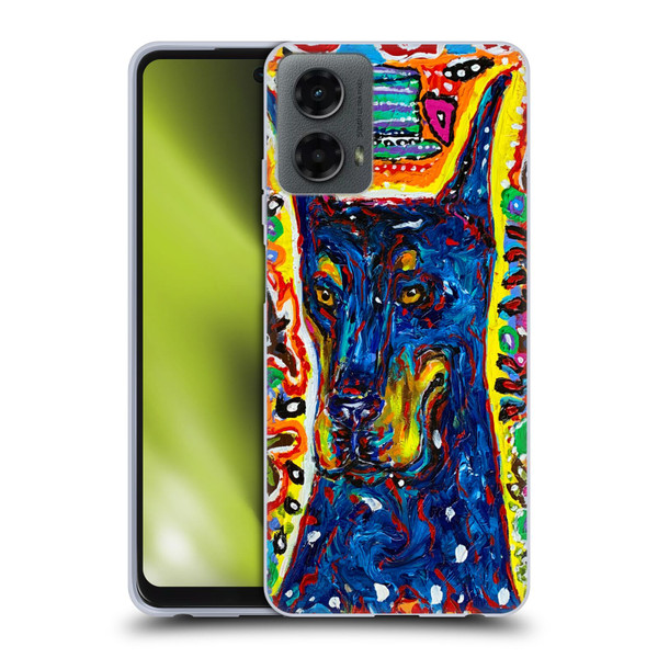 Mad Dog Art Gallery Dog 5 Doberman Soft Gel Case for Motorola Moto G (2024)