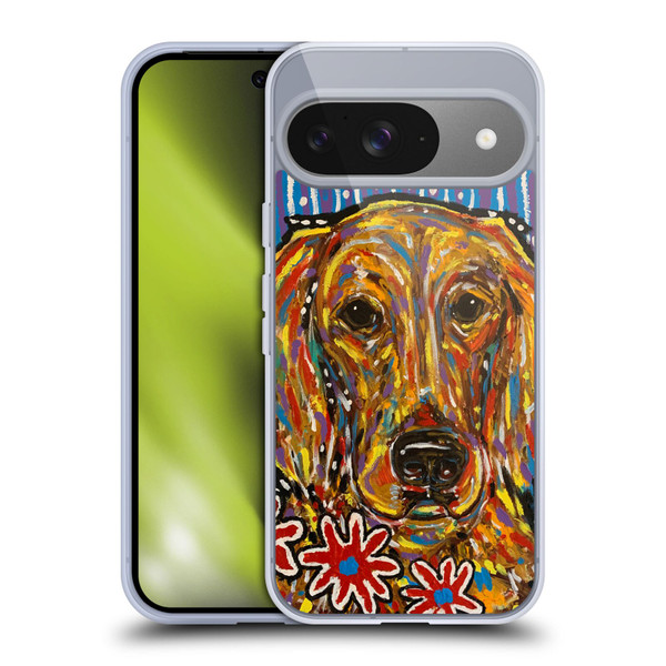 Mad Dog Art Gallery Dog 5 Golden Retriever Soft Gel Case for Google Pixel 9 / Pixel 9 Pro