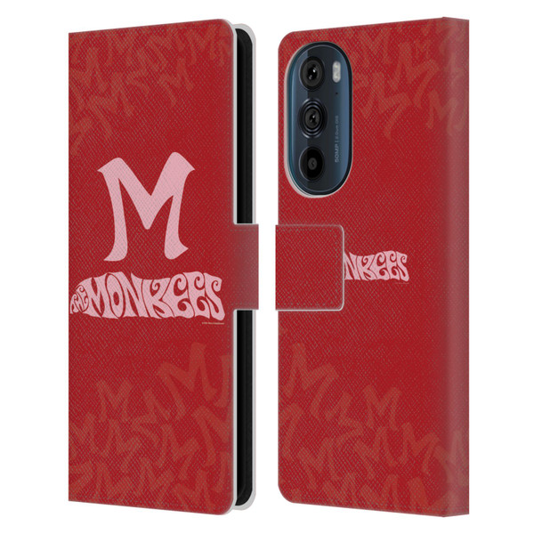 The Monkees Graphics Logotype Leather Book Wallet Case Cover For Motorola Edge 30