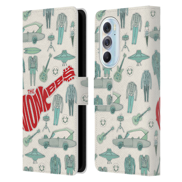 The Monkees Graphics Pattern Leather Book Wallet Case Cover For Motorola Edge X30