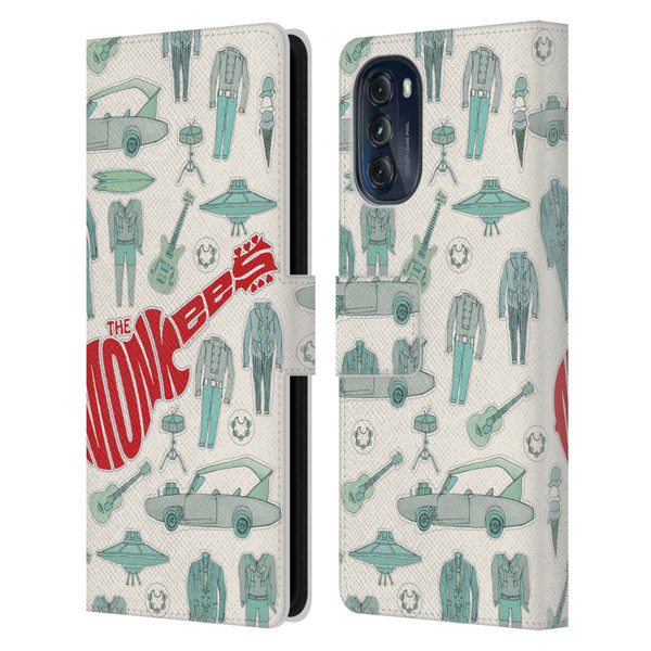 The Monkees Graphics Pattern Leather Book Wallet Case Cover For Motorola Moto G (2022)