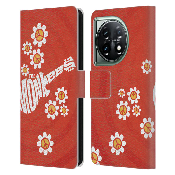 The Monkees Graphics Pattern In Red Leather Book Wallet Case Cover For OnePlus 11 5G