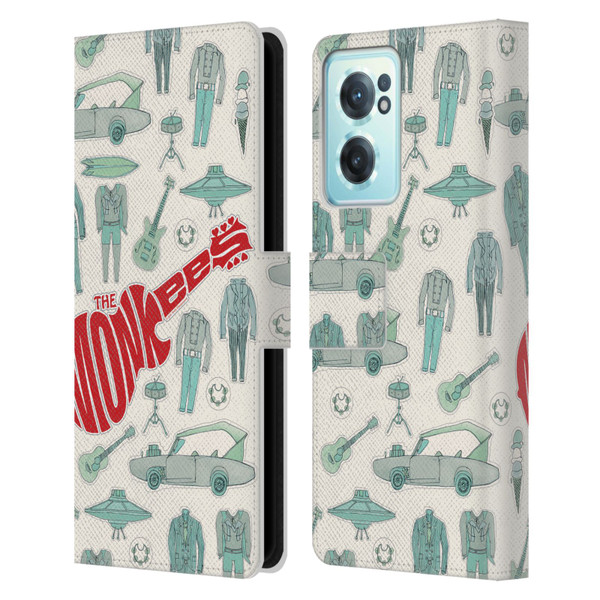 The Monkees Graphics Pattern Leather Book Wallet Case Cover For OnePlus Nord CE 2 5G