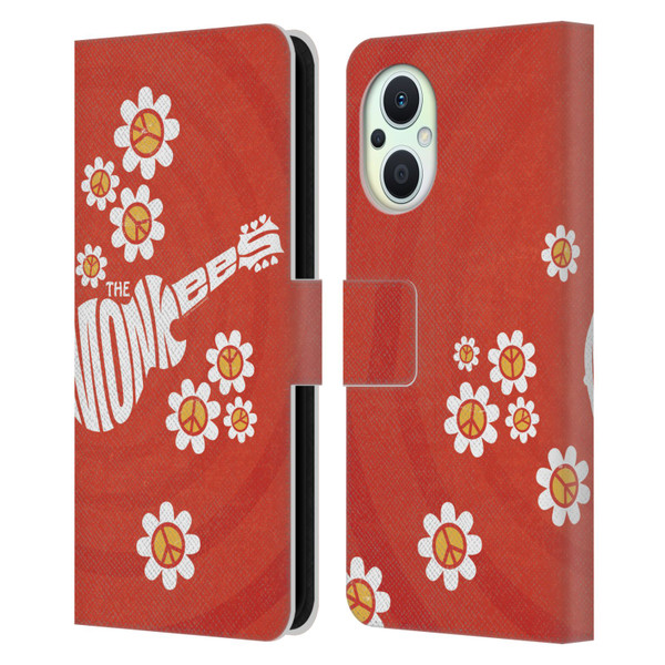 The Monkees Graphics Pattern In Red Leather Book Wallet Case Cover For OPPO Reno8 Lite
