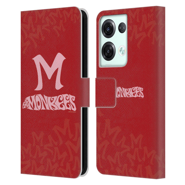 The Monkees Graphics Logotype Leather Book Wallet Case Cover For OPPO Reno8 Pro