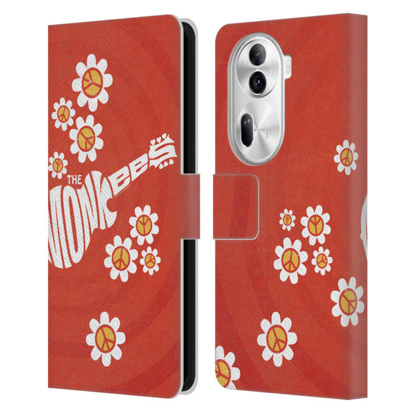 The Monkees Graphics Pattern In Red Leather Book Wallet Case Cover For OPPO Reno11