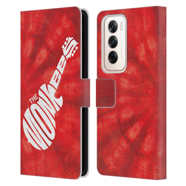 The Monkees Graphics Logo In Red Leather Book Wallet Case Cover For OPPO Reno12 5G