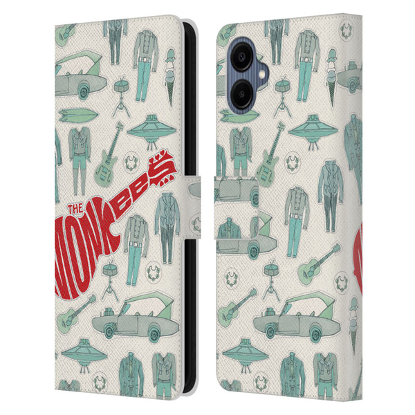 The Monkees Graphics Pattern Leather Book Wallet Case Cover For Samsung Galaxy A06 4G / 5G