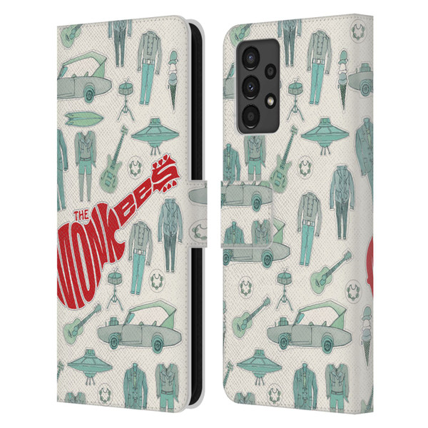 The Monkees Graphics Pattern Leather Book Wallet Case Cover For Samsung Galaxy A13 (2022)