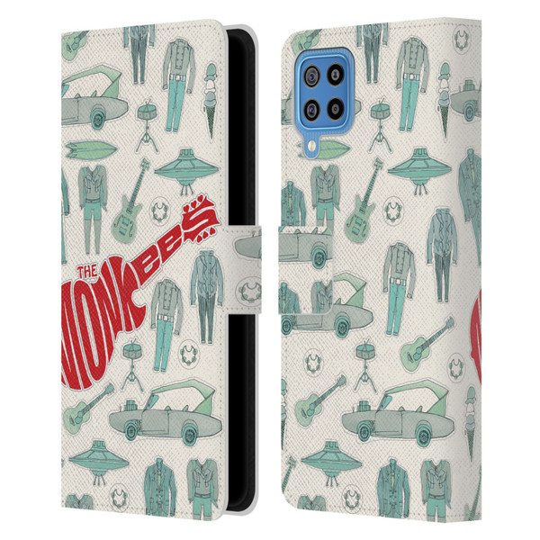 The Monkees Graphics Pattern Leather Book Wallet Case Cover For Samsung Galaxy F22 (2021)