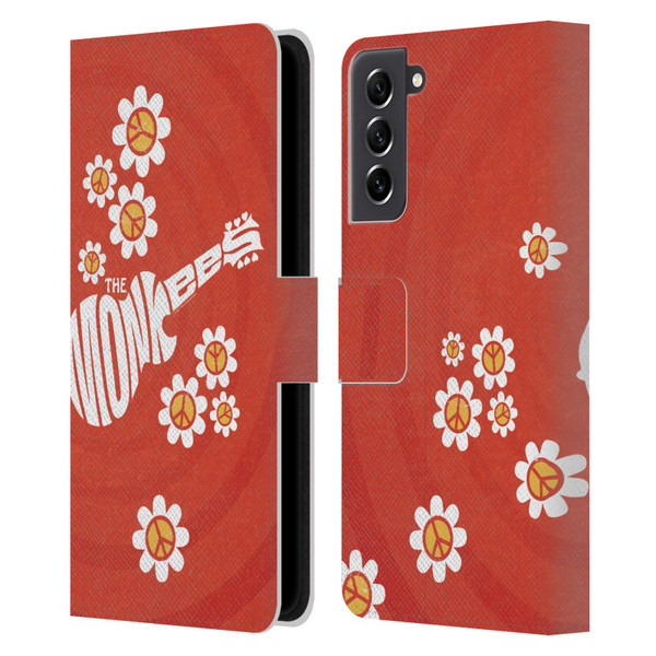 The Monkees Graphics Pattern In Red Leather Book Wallet Case Cover For Samsung Galaxy S21 FE 5G