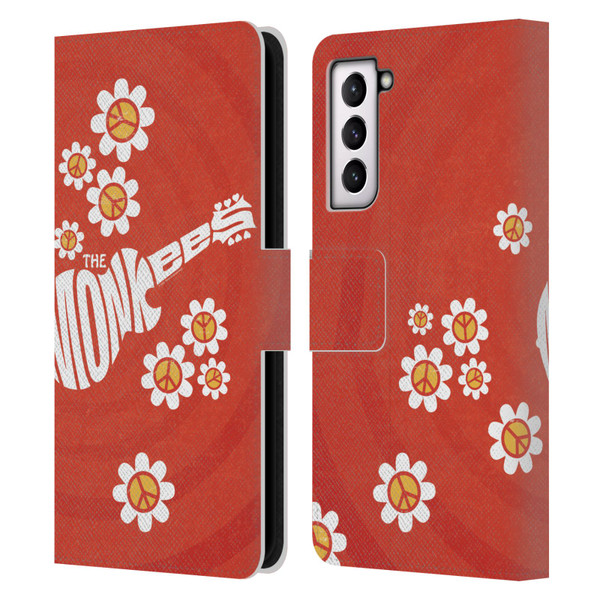 The Monkees Graphics Pattern In Red Leather Book Wallet Case Cover For Samsung Galaxy S21 5G