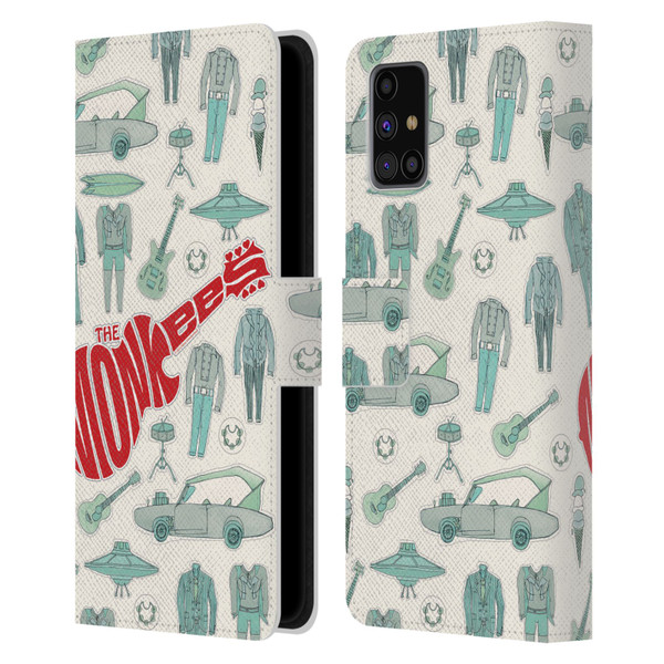 The Monkees Graphics Pattern Leather Book Wallet Case Cover For Samsung Galaxy M31s (2020)