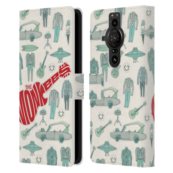 The Monkees Graphics Pattern Leather Book Wallet Case Cover For Sony Xperia Pro-I