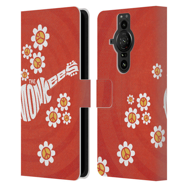 The Monkees Graphics Pattern In Red Leather Book Wallet Case Cover For Sony Xperia Pro-I