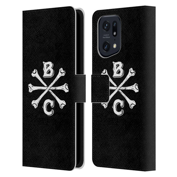 Biffy Clyro Graphics Bones Logo Leather Book Wallet Case Cover For OPPO Find X5 Pro