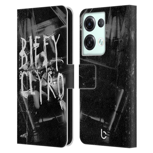 Biffy Clyro Graphics Black White Leather Book Wallet Case Cover For OPPO Reno8 Pro
