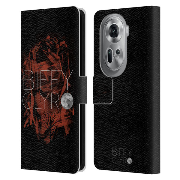 Biffy Clyro Graphics Red Leather Book Wallet Case Cover For OPPO Reno11 Pro