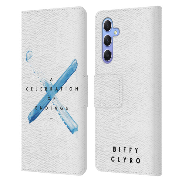 Biffy Clyro Graphics A Celebration Of Endings Leather Book Wallet Case Cover For Samsung Galaxy A34 5G