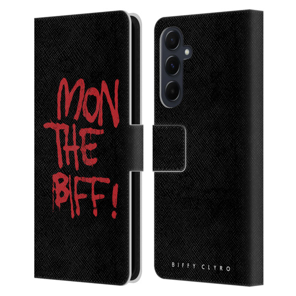 Biffy Clyro Graphics Mon The Biff Leather Book Wallet Case Cover For Samsung Galaxy A55 5G