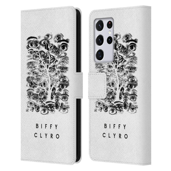 Biffy Clyro Graphics Eyes Leather Book Wallet Case Cover For Samsung Galaxy S21 Ultra 5G