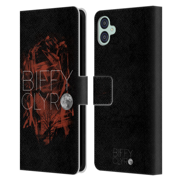 Biffy Clyro Graphics Red Leather Book Wallet Case Cover For Samsung Galaxy M04 5G / A04e