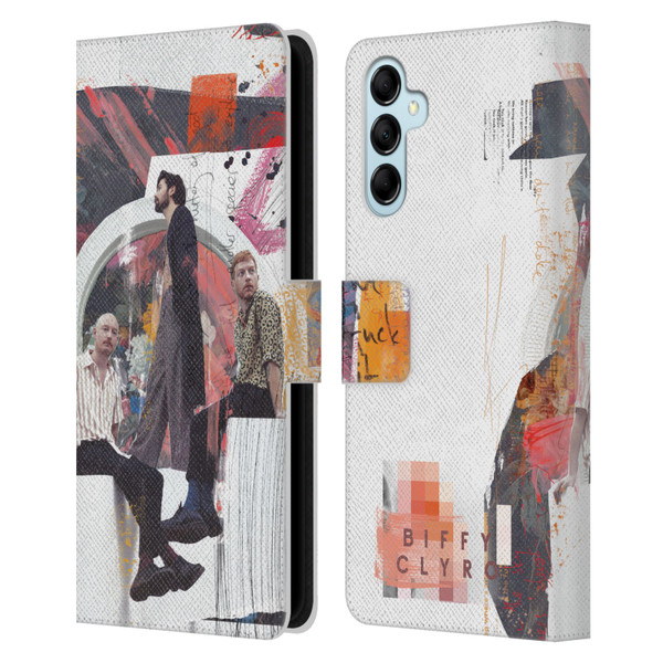 Biffy Clyro Graphics Band Art Leather Book Wallet Case Cover For Samsung Galaxy M14 5G