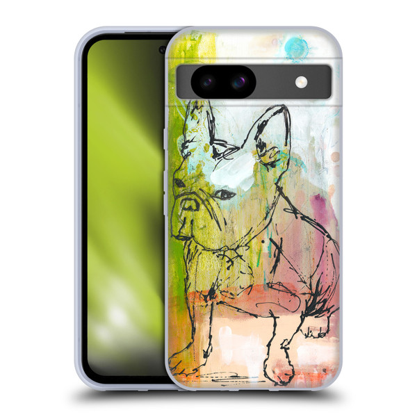 Wyanne Animals French Bulldog Sketch Soft Gel Case for Google Pixel 8a