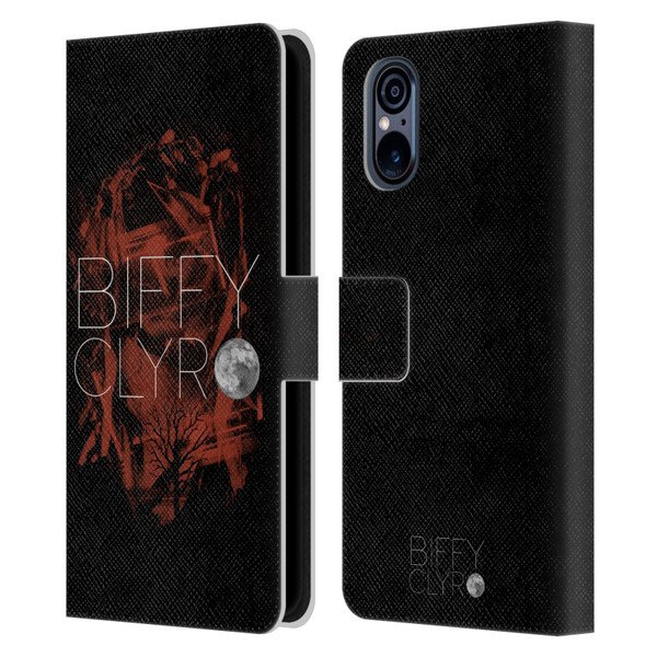 Biffy Clyro Graphics Red Leather Book Wallet Case Cover For Sony Xperia 5 V 5G