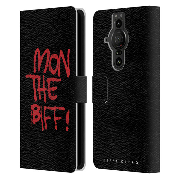 Biffy Clyro Graphics Mon The Biff Leather Book Wallet Case Cover For Sony Xperia Pro-I