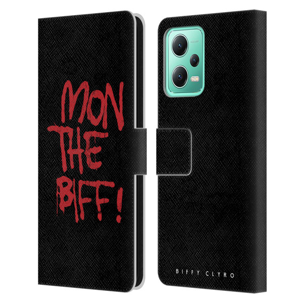 Biffy Clyro Graphics Mon The Biff Leather Book Wallet Case Cover For Xiaomi Redmi Note 12 5G