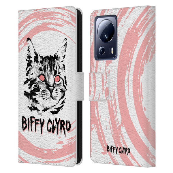 Biffy Clyro Graphics Cat Leather Book Wallet Case Cover For Xiaomi 13 Lite 5G