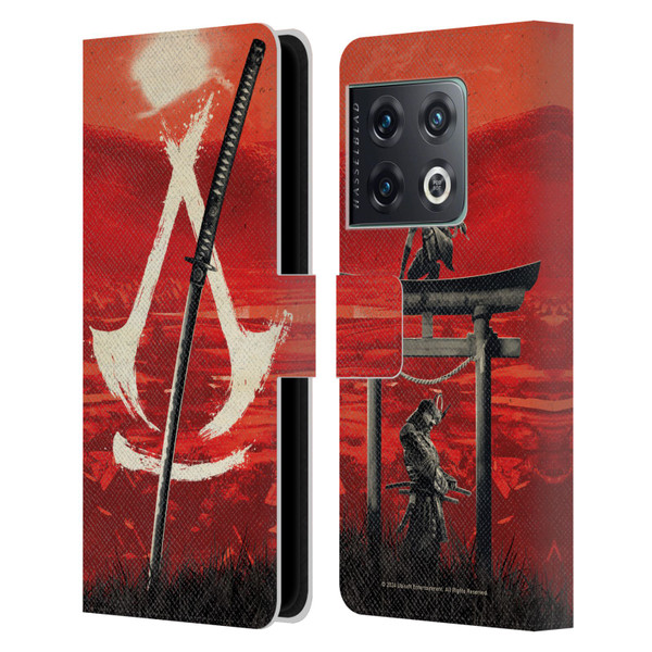 Assassin's Creed Shadows Graphics Crest Katana Leather Book Wallet Case Cover For OnePlus 10 Pro