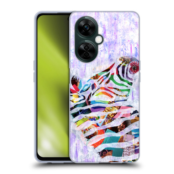 Artpoptart Animals Purple Zebra Soft Gel Case for OnePlus Nord N30