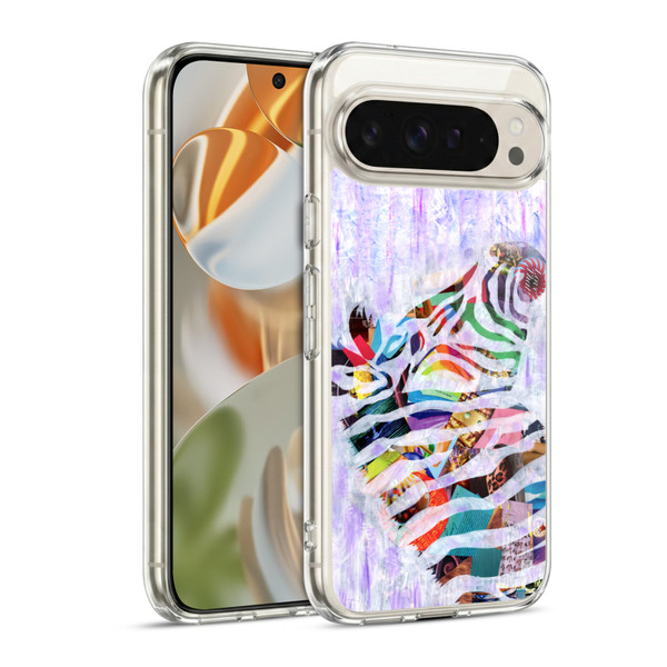 Artpoptart Animals Purple Zebra Soft Gel Case for Google Pixel 9 / Pixel 9 Pro