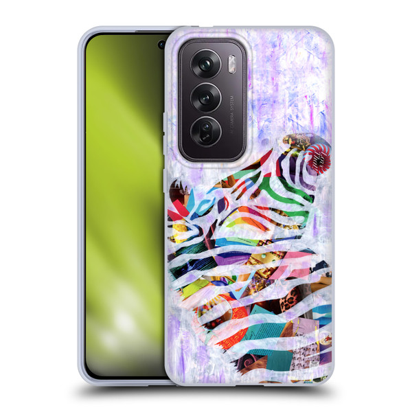 Artpoptart Animals Purple Zebra Soft Gel Case for OPPO Reno12 Pro 5G