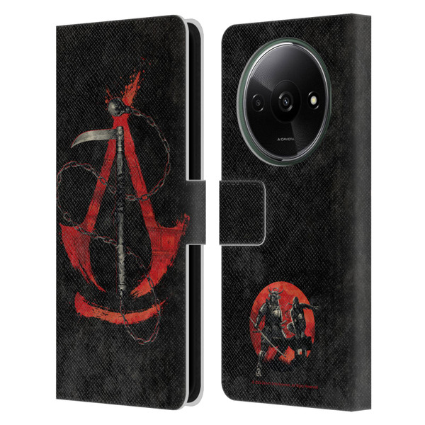 Assassin's Creed Shadows Graphics Kusarigama Leather Book Wallet Case Cover For Xiaomi Redmi A3