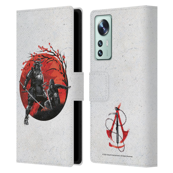 Assassin's Creed Shadows Graphics Japan Flag Characters Leather Book Wallet Case Cover For Xiaomi 12
