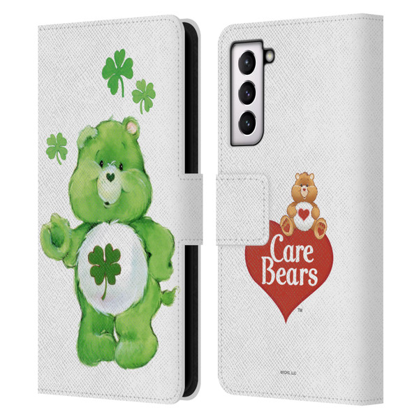 Care Bears Classic Good Luck Leather Book Wallet Case Cover For Samsung Galaxy S21 5G