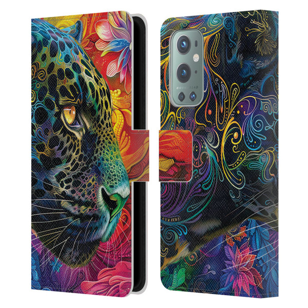 Michael David Ward Animals Wild Tapestry Leather Book Wallet Case Cover For OnePlus 9