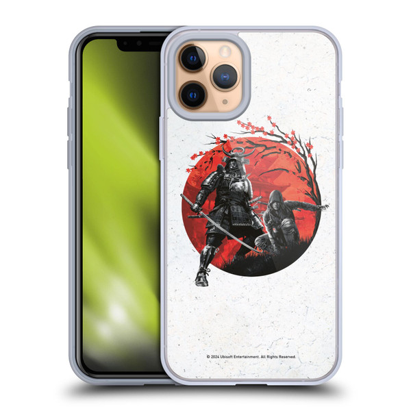 Assassin's Creed Shadows Graphics Japan Flag Characters Soft Gel Case for Apple iPhone 11 Pro