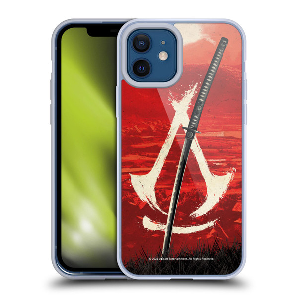 Assassin's Creed Shadows Graphics Crest Katana Soft Gel Case for Apple iPhone 12 / iPhone 12 Pro