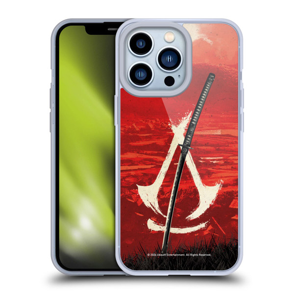 Assassin's Creed Shadows Graphics Crest Katana Soft Gel Case for Apple iPhone 13 Pro