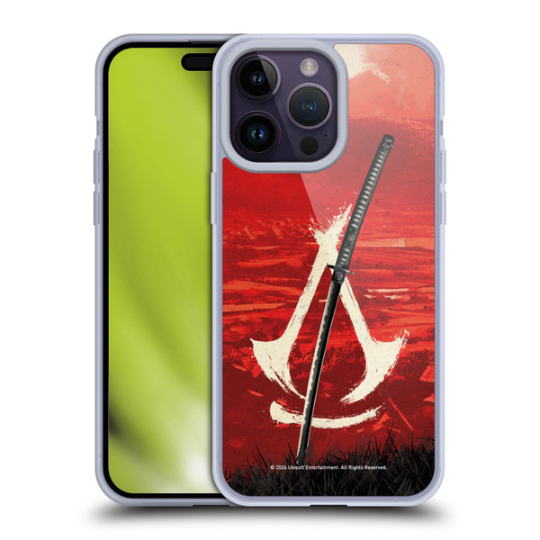 Assassin's Creed Shadows Graphics Crest Katana Soft Gel Case for Apple iPhone 14 Pro Max