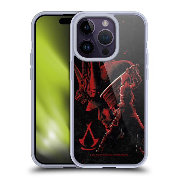 Assassin's Creed Shadows Graphics Yasuke Naoe Red Soft Gel Case for Apple iPhone 14 Pro