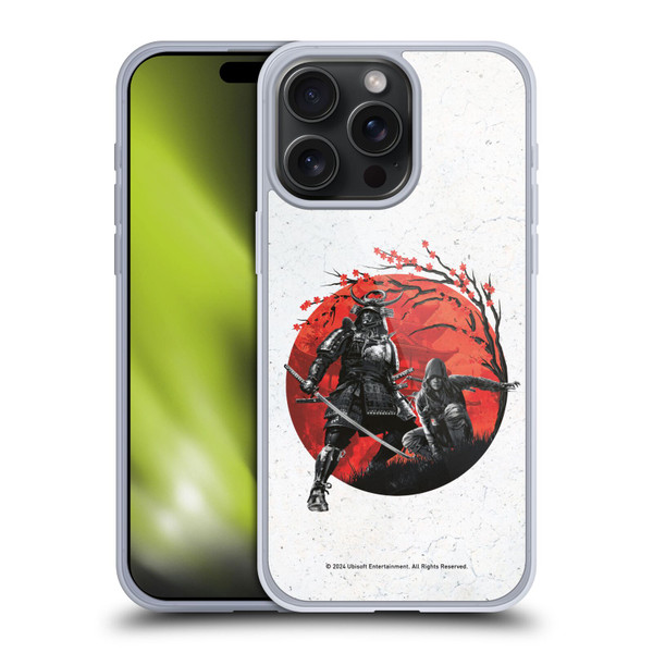 Assassin's Creed Shadows Graphics Japan Flag Characters Soft Gel Case for Apple iPhone 15 Pro Max
