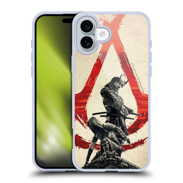 Assassin's Creed Shadows Graphics Yasuke And Naoe Soft Gel Case for Apple iPhone 16 Plus