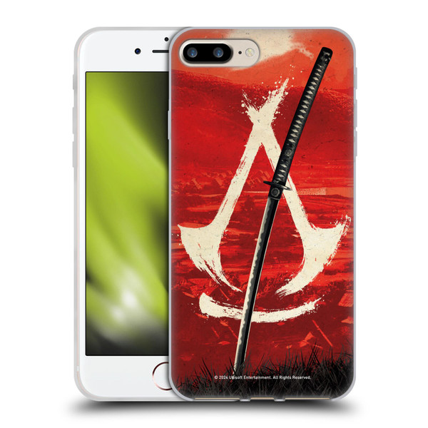 Assassin's Creed Shadows Graphics Crest Katana Soft Gel Case for Apple iPhone 7 Plus / iPhone 8 Plus